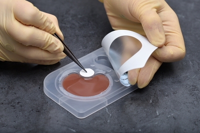 Carefully pierce the CO2 well