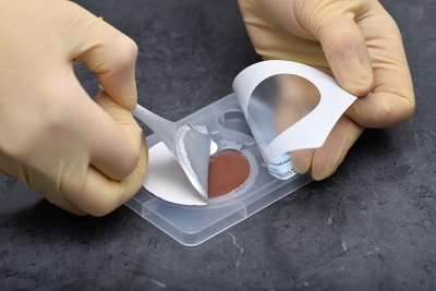 Pull back and discard the inner seal