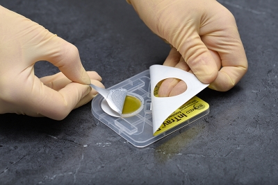 Pull back and discard the inner seal